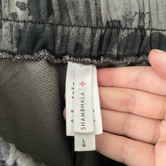 Shambhala Women's French Terry High Rise Shorts with Elastic Waistband - Picture 4 of 4